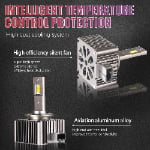 Xenplus Newest DA1 D4S D4R Upgrade 600% Bright 35W Led Headlights Conversion Kit Plug and Play to Original HID Ballast