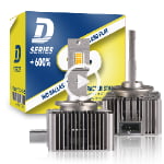 Xenplus Newest DA1 D4S D4R Upgrade 600% Bright 35W Led Headlights Conversion Kit Plug and Play to Original HID Ballast