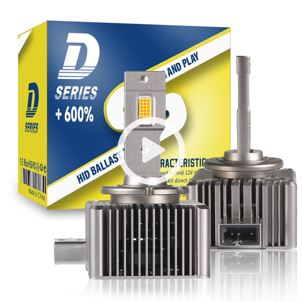 Xenplus Newest DA1 D4S D4R Upgrade 600% Bright 35W Led Headlights Conversion Kit Plug and Play to Original HID Ballast