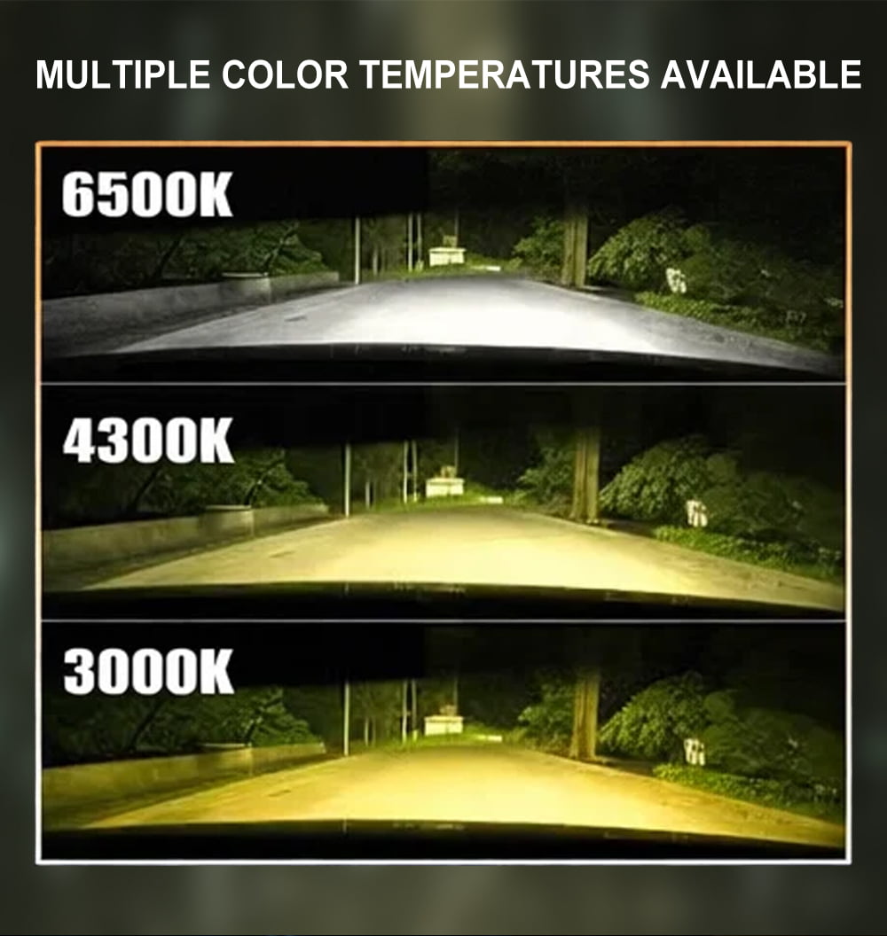 Xenplus DA13 Ultra Bright 3 Colors 50000LM 5795 Chips IP68 Built-in Driver All-in-One Design LED Headlight Bulb for 12V Car Front Lamp detail