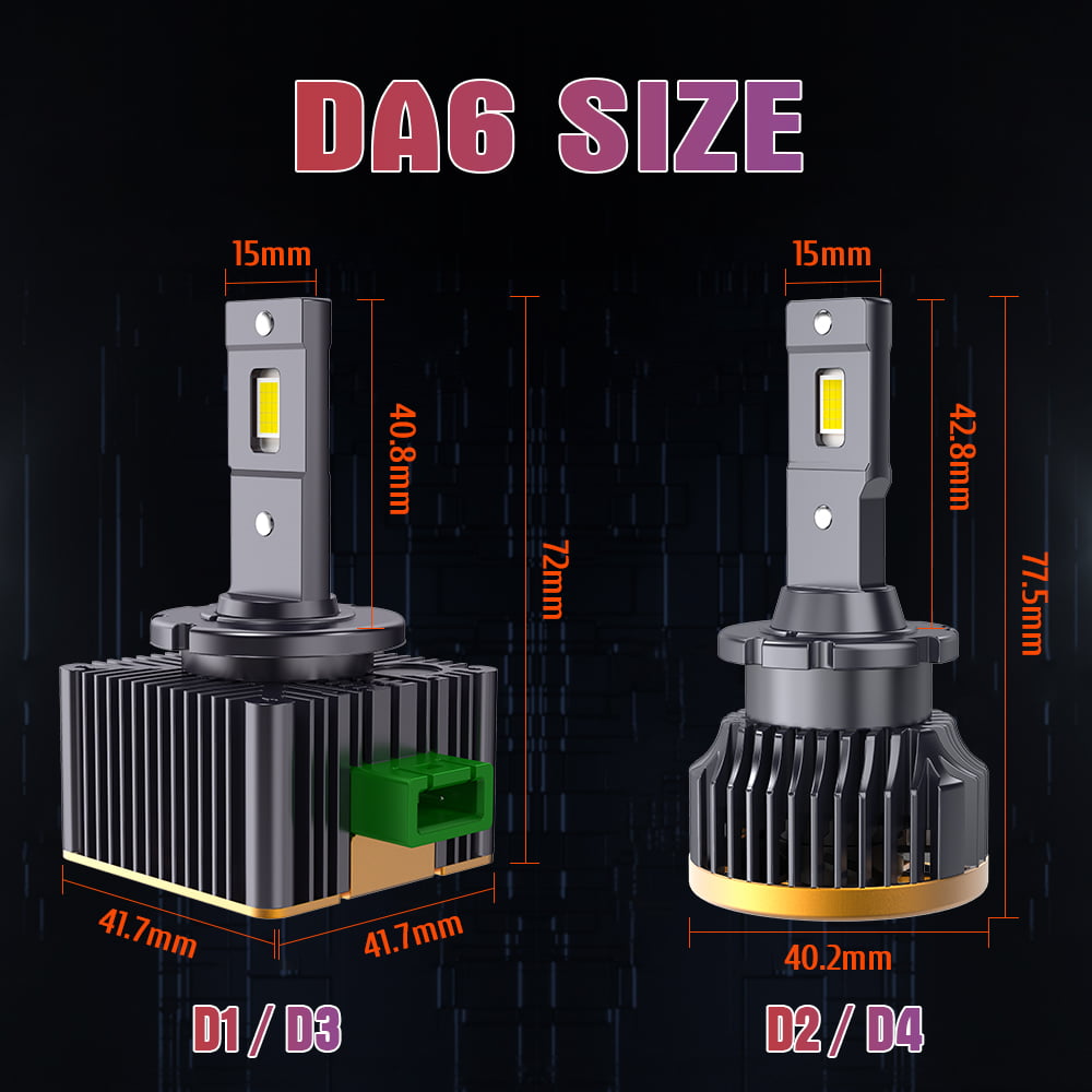 Xenplus 70W DA6 Plug and Play 6000K Hid Xenon Replacement for Car Led Bulb D1S D2S D3S D4S D5S Led Headlight Bulbs detail