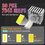 NEWEST DA5 DA8 12V 70W 30000LM 6500K D1S D2S D2H D3S D4S D5S Customized 15 CHIPS Canbus Car Led Headlight Bulb