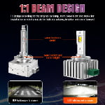 NEWEST DA5 DA8 12V 70W 30000LM 6500K D1S D2S D2H D3S D4S D5S Customized 15 CHIPS Canbus Car Led Headlight Bulb