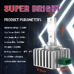 NEWEST DA5 DA8 12V 70W 30000LM 6500K D1S D2S D2H D3S D4S D5S Customized 15 CHIPS Canbus Car Led Headlight Bulb