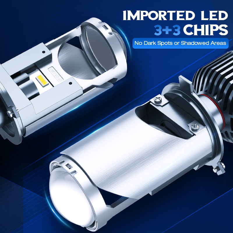 Xenplus P10 H4 60W 20000LM Mini Projector Lens Mini Lens for Reflector and Motorcycle Bulb Led Projector Lens