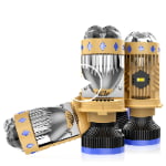 Xenplus P11 110W 170W 24000Lm 6500K White Laser Matrix H4 Projector Lens for BMW Audi Honda Vehicles 12V LED Front Bulb