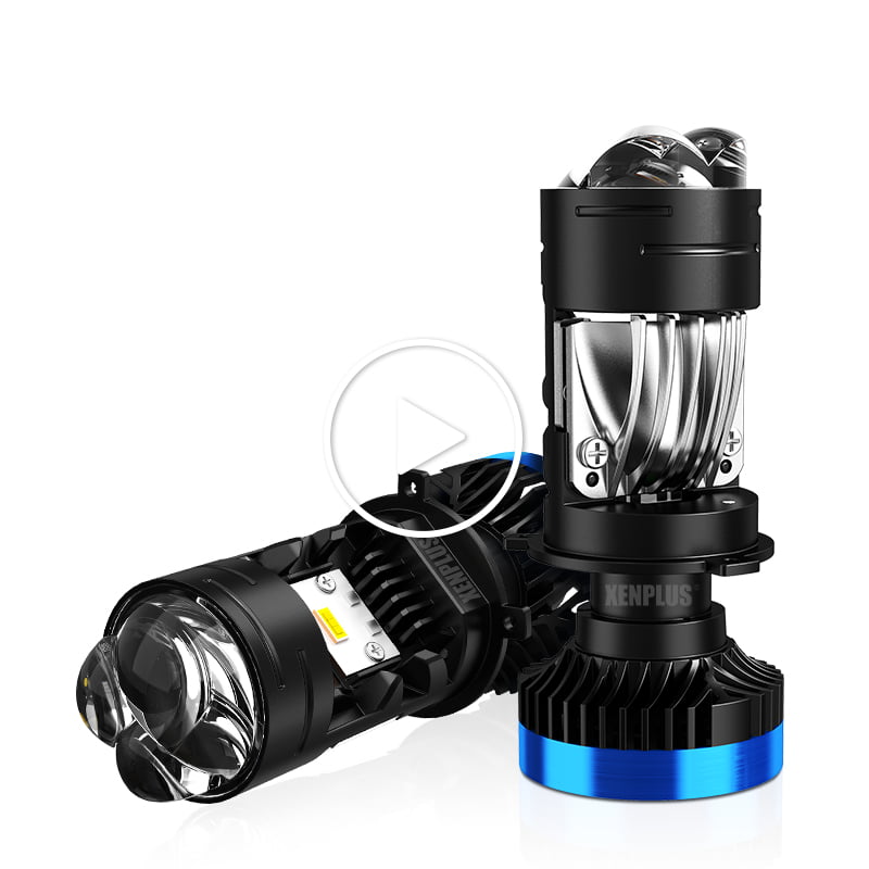 XENPLUS P15 160W 30000LM 6500K H4 Mini Bi LED Projector Lens High Low Beam 4 Groups Chips for Motorcycle Car Accessories