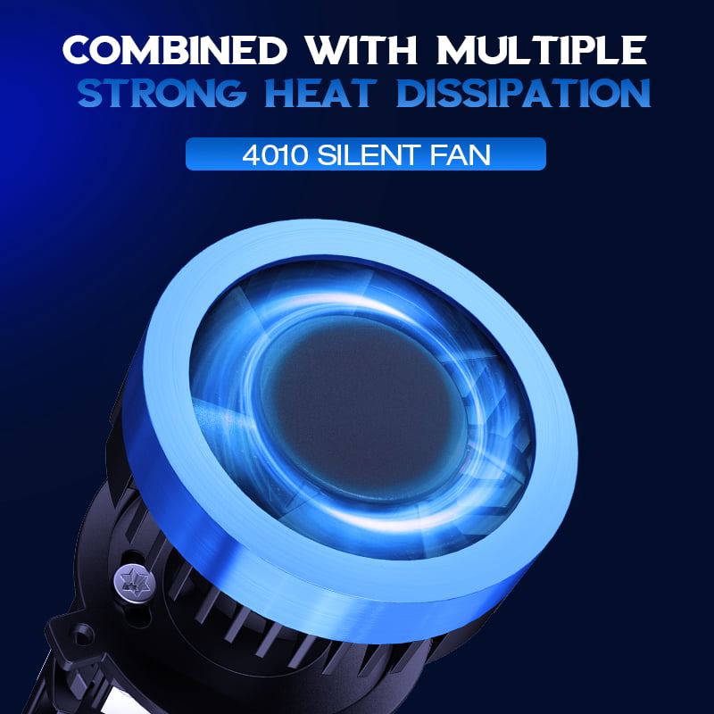 XENPLUS P15 160W 30000LM 6500K H4 Mini Bi LED Projector Lens High Low Beam 4 Groups Chips for Motorcycle Car Accessories
