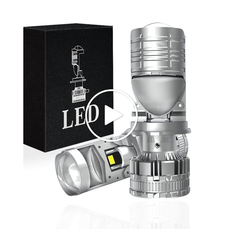 Xenplus Super Bright P18 12v Canbus H4 150w 6500k 45000Lm Cooling System 9+6 Chips Led Motorcycle Car Mini Len Headlight