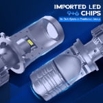 Xenplus Super Bright P18 12v Canbus H4 150w 6500k 45000Lm Cooling System 9+6 Chips Led Motorcycle Car Mini Len Headlight