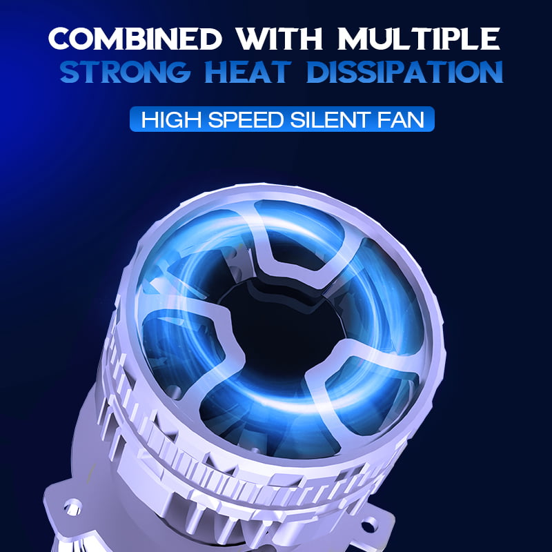 Xenplus Super Bright P18 12v Canbus H4 150w 6500k 45000Lm Cooling System 9+6 Chips Led Motorcycle Car Mini Len Headlight