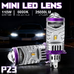 Xenplus P23 110W 25000LM Ultra Bright H4 Bulb 12V Strong Canbus Silent Fan 6000K Mini Lens Light for Cars Motorcycles Headlight