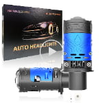 Xenplus P24A High Low Beam H4 Car Light Led Bulbs High Power 130W 6000K 50000LM Super Bright Projector Lens Led Headlights H4