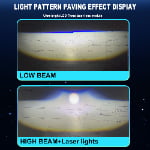 Xenplus P24A High Low Beam H4 Car Light Led Bulbs High Power 130W 6000K 50000LM Super Bright Projector Lens Led Headlights H4