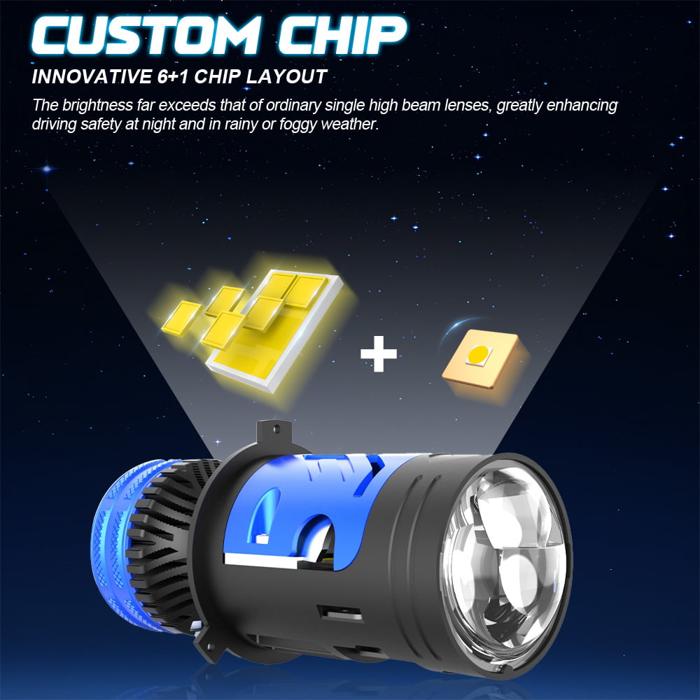 Xenplus New Design Plug and Play P24B CSP 4575 Chip Super Bright High Power 170W IP68 Waterproof H4 Bi Lens Projector Headlight