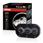 XENPLUS LM14 Motorcycle Auxiliary Headlight – Triple Lens LED Driving Light