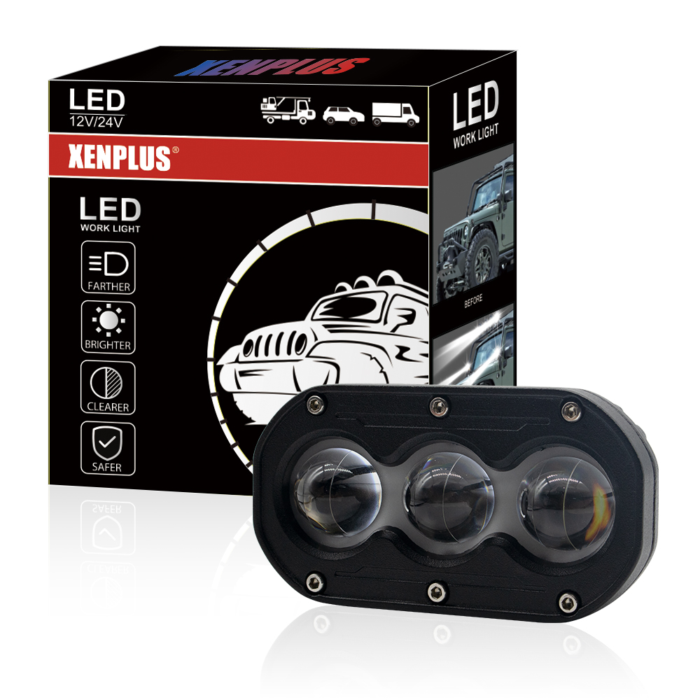XENPLUS LM14 Motorcycle LED Auxiliary Spotlight 60W – Wide Voltage