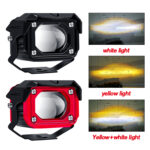XENPLUS LM120 Wireless Switch Motorcycle Light 28W Dual Color Spot Lamp