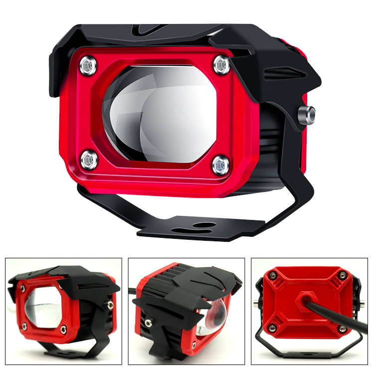 XENPLUS LM120 Wireless Switch Motorcycle Light 28W Dual Color Spot Lamp