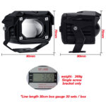 XENPLUS LM120 Wireless Switch Motorcycle Light 28W Dual Color Spot Lamp