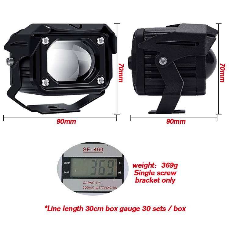 XENPLUS LM120 Wireless Switch Motorcycle Light 28W Dual Color Spot Lamp
