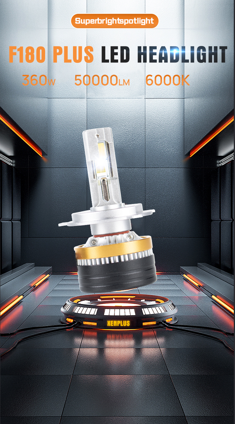 XENPLUS F180 PLUS 360W Super Bright LED Headlight Bulbs - 50000LM detail