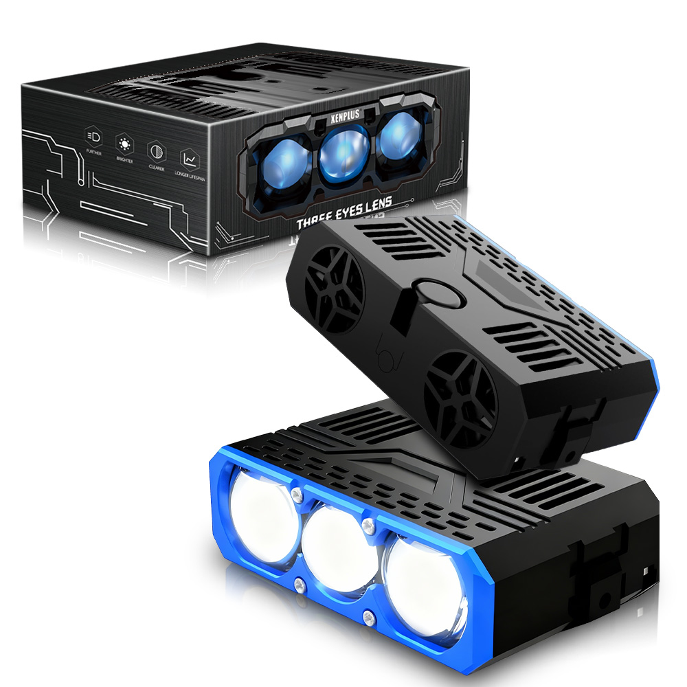 XENPLUS GM02 Three-Eye Laser Work Light IP68 Waterproof & Fan Cooled
