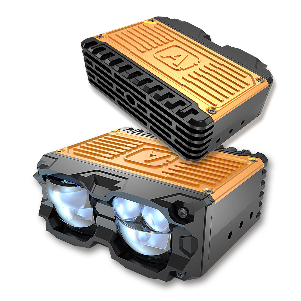 XENPLUS GM05 Five-Bead Laser Work Light – Dual High Beam with External Driver