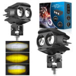 XENPLUS Dual Lens LED Work Light Pod – 50W 6500LM Super Bright