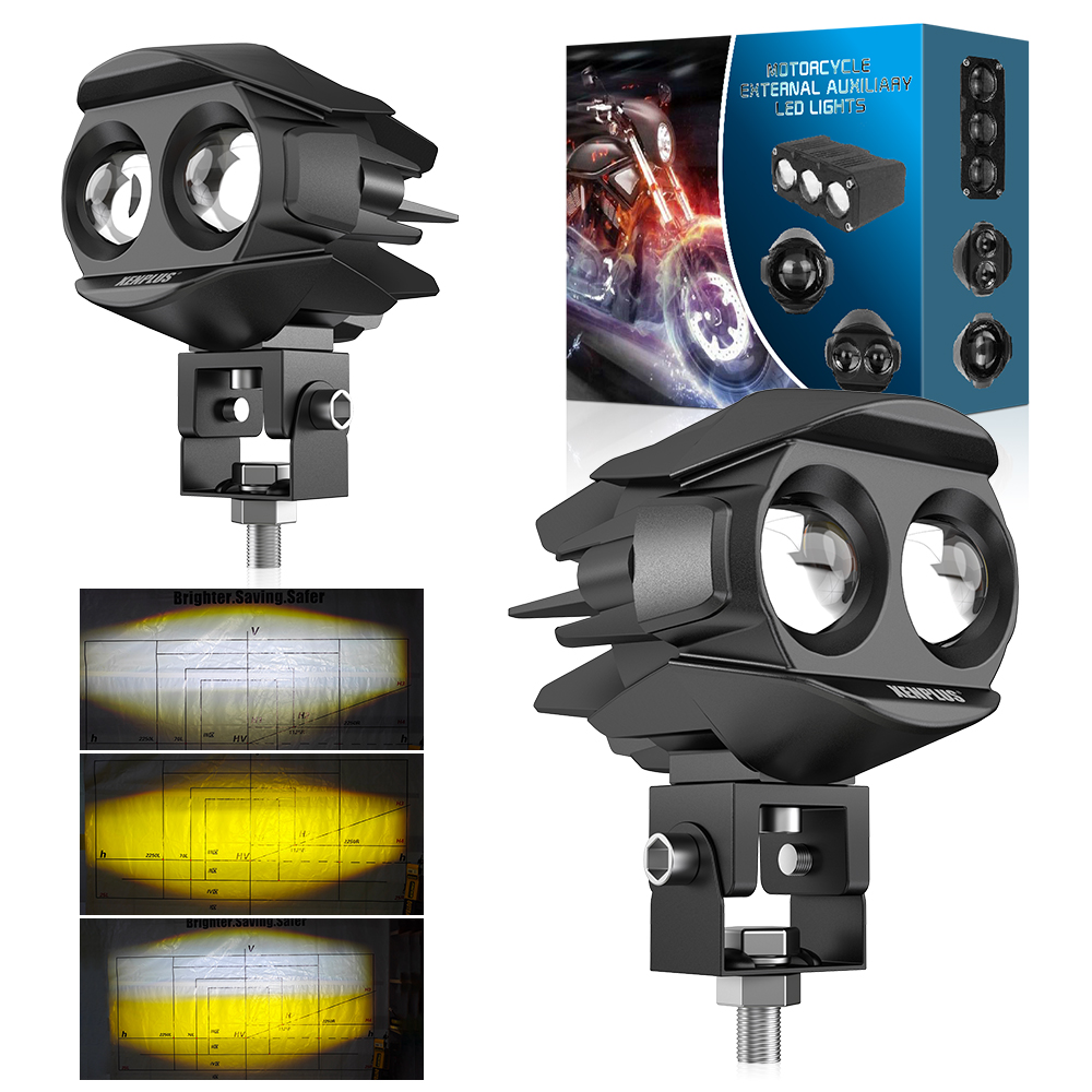 XENPLUS Dual Lens LED Work Light Pod – 50W 6500LM Super Bright