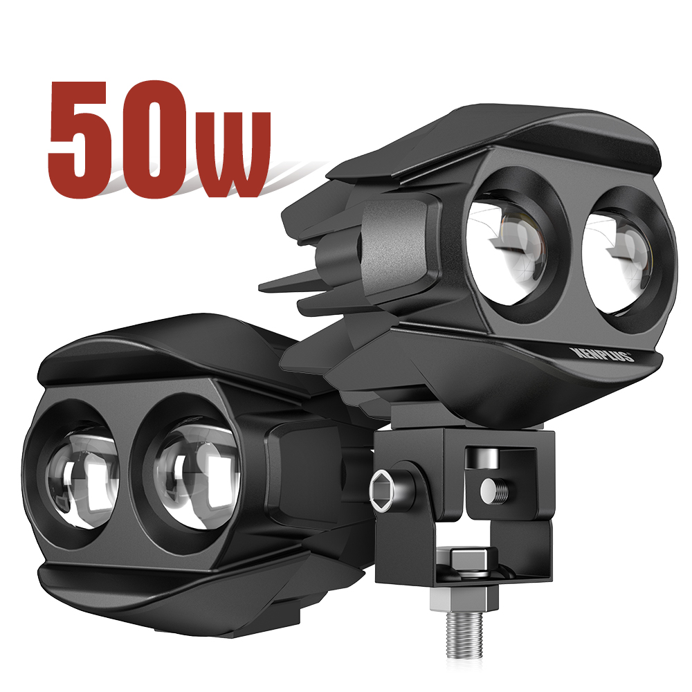XENPLUS Dual Lens LED Work Light Pod – 50W 6500LM Super Bright