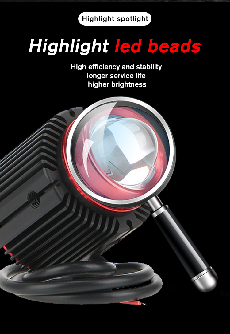 XENPLUS LM9C 50W LED Motorcycle Work Light 8500LM IP68 detail