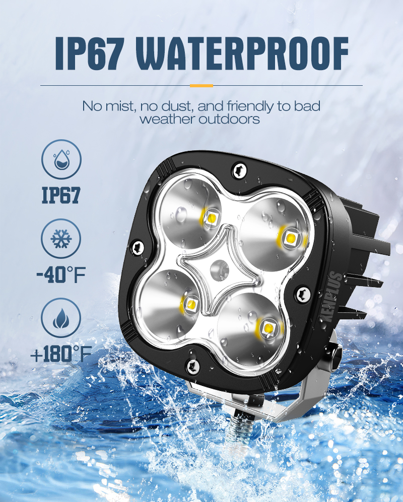 Xenplus LW7 High-Power 4x4 Off-road LED Light - 80W 8000LM detail