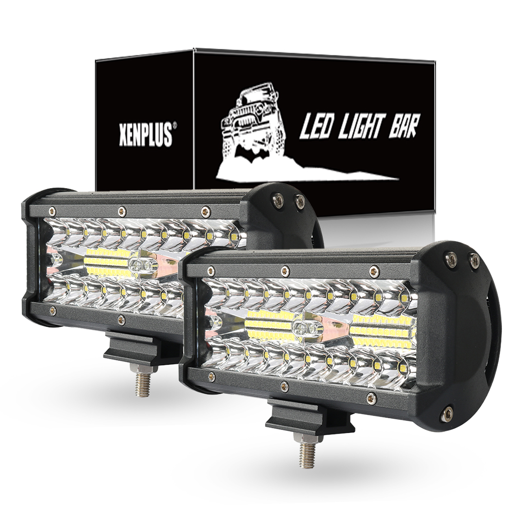 XENPLUS LW11 72W Off Road Light Bar – IP68 Waterproof 9000LM for 4x4 Jeep & ATV