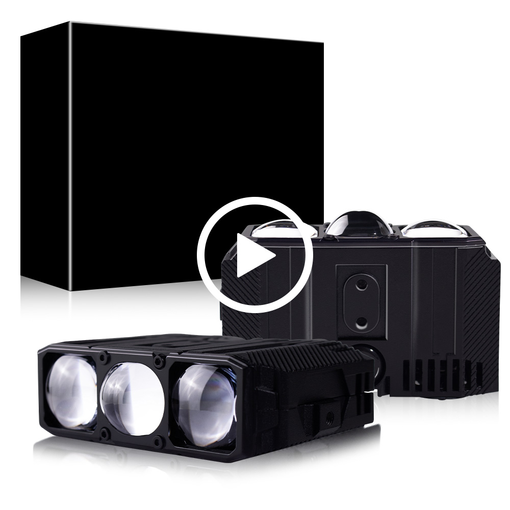 XENPLUS Triple Lens Offroad Driving Light – 160W 50000+ Hrs Lifespan, Heavy Duty