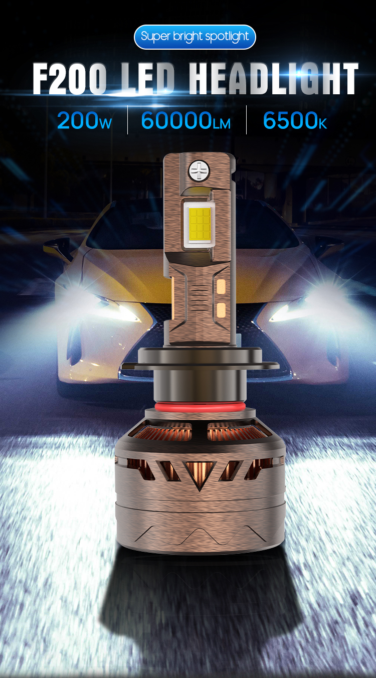 Xenplus F200 200W Super Bright LED Car Lights Conversion Kit detail