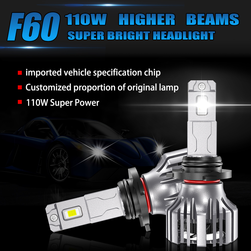 Xenplus F60 110W LED Headlights - 30000LM Ultra-High Brightness detail