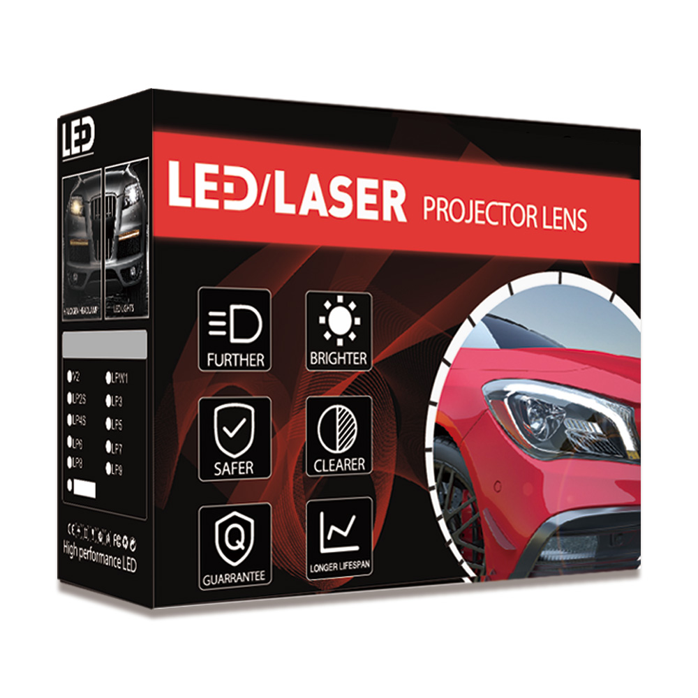 Xenplus LP7 136W Super Bright Bi-LED Headlight Lens package